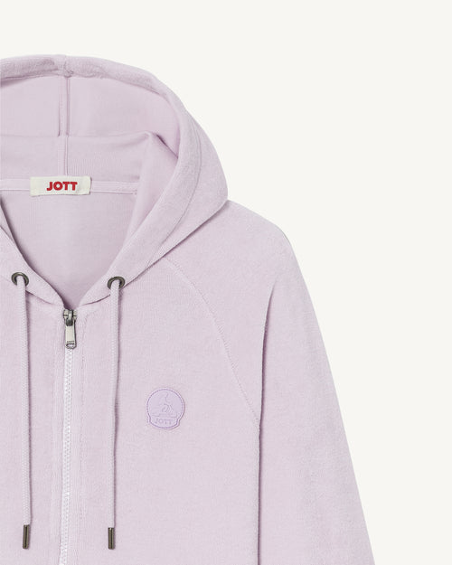 Veste zipée éponge Mauve pâle Corail 2.0 - JOTT - 2