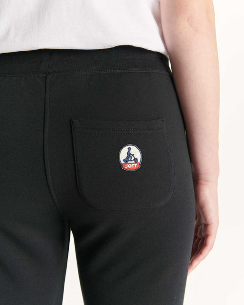 Pantalon de sport femme en coton biologique Noir Valparaiso - JOTT - 3