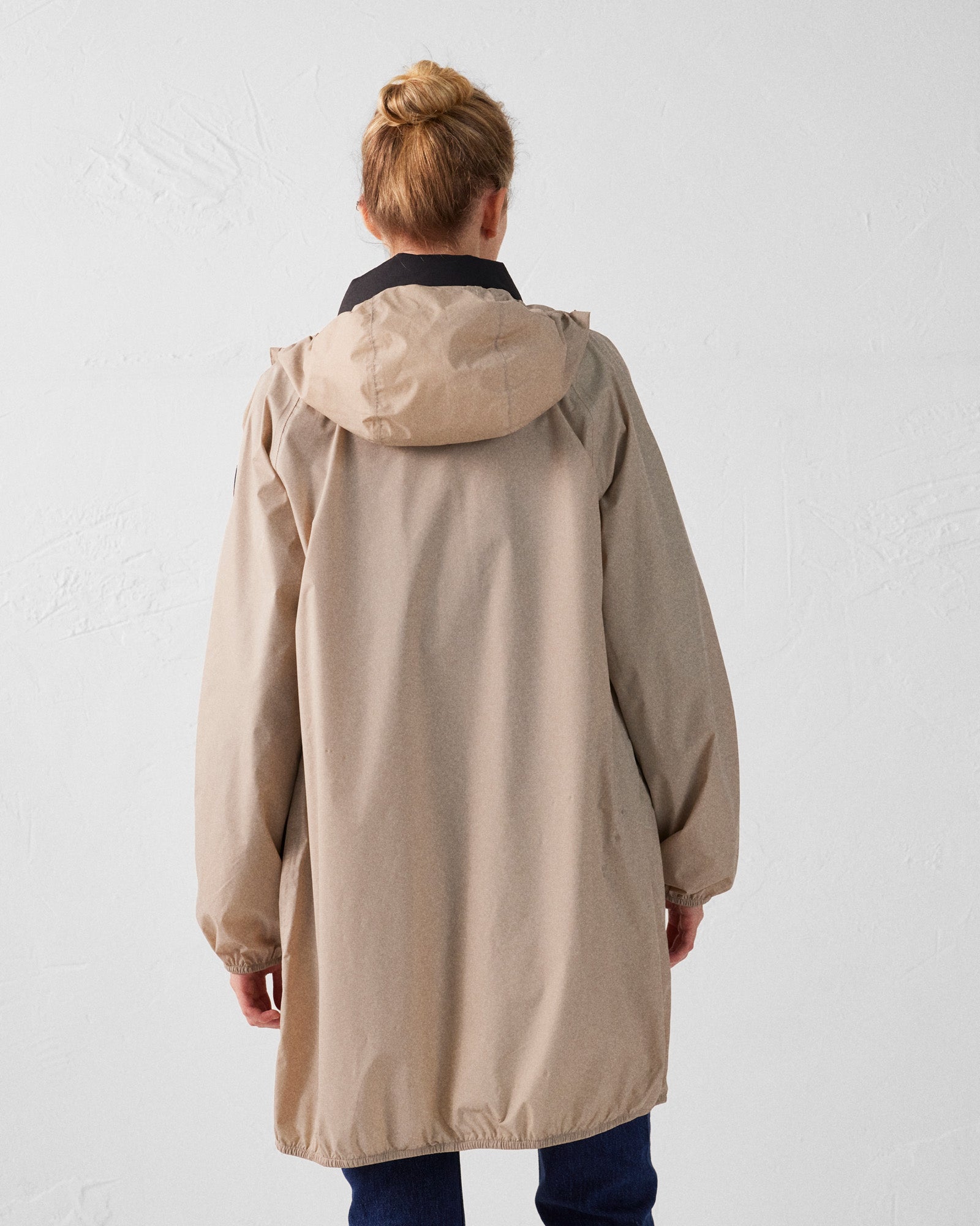 Imperméable long à capuche Beige Glendale - JOTT - 2