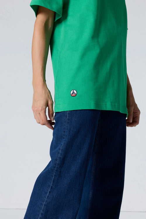 T-Shirt col rond mixte Vert tropical Andrea - JOTT - 5