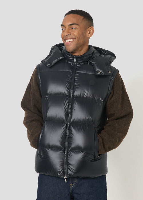 Doudoune Grand Froid manches amovibles Noir Brody shiny - JOTT - 5