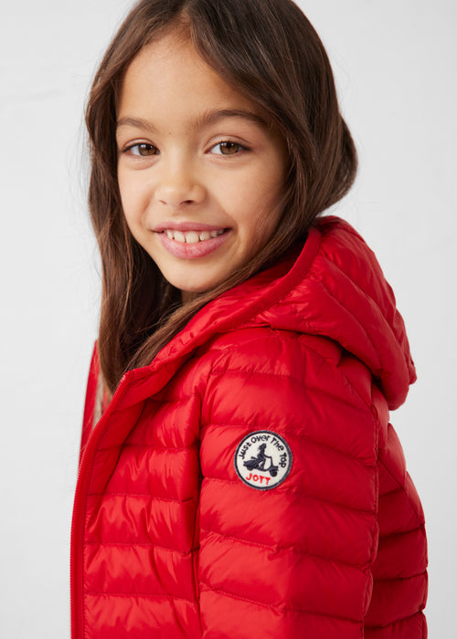 Doudoune légère à capuche enfant Rouge carmin Carla - JOTT - 5