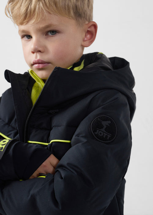 Veste de ski enfant Grand froid Noir Cembros - JOTT - 5