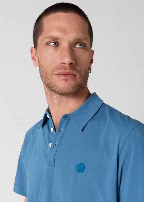 Polo manches courtes Bleu jeans Dario - JOTT - 5