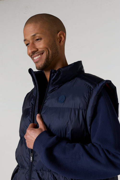 Doudoune sans manches oversize Marine Ezio