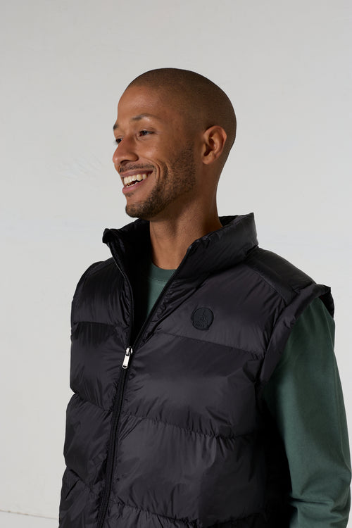 Doudoune sans manches oversize Noir Ezio - JOTT - 5