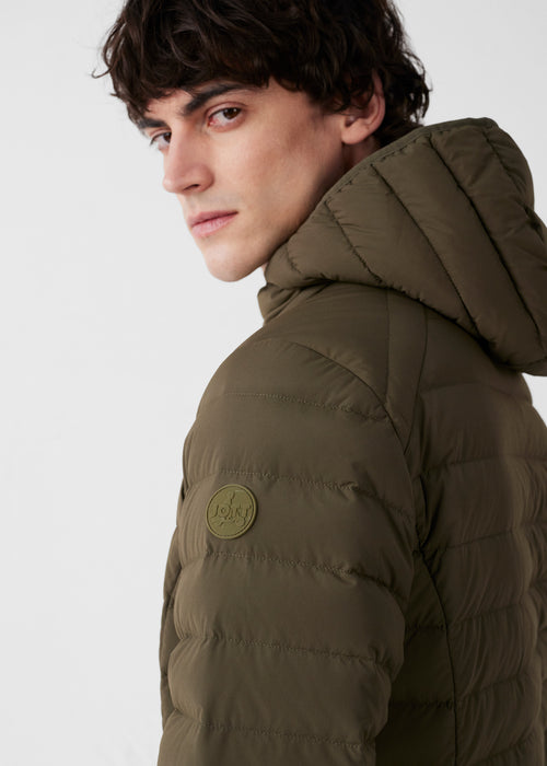 Doudoune légère stretch à capuche Army Frantz - JOTT - 5