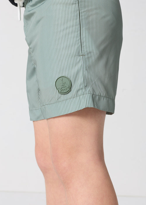 Maillot de bain enfant Vert sauge rayé Grant stripe - JOTT - 4
