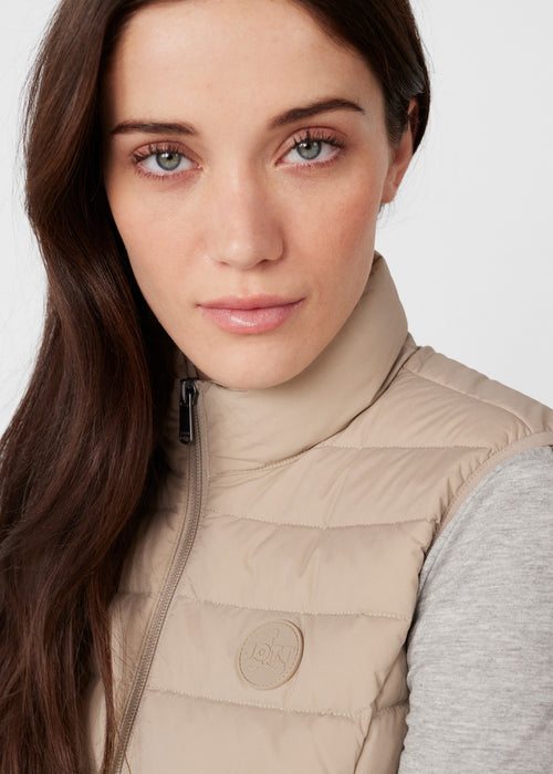 Doudoune sans manches stretch Beige Grenada - JOTT - 5