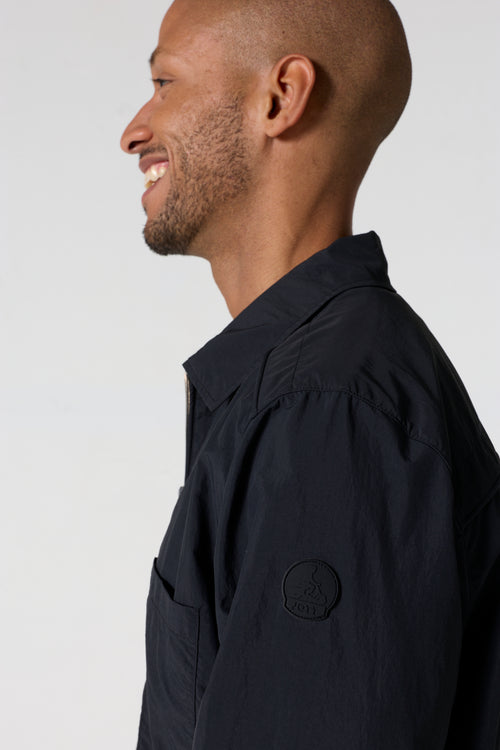 Veste légère col chemise Noir Guy - JOTT - 5