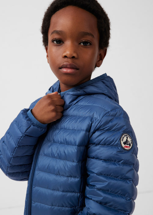 Doudoune légère à capuche enfant Rouge feu Hugo - JOTT - 5