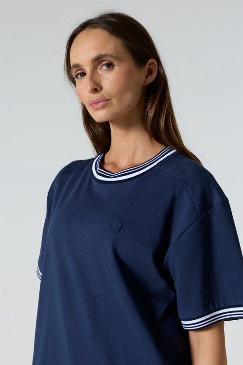 T-shirt col rond mixte Marine Ley - JOTT - 5