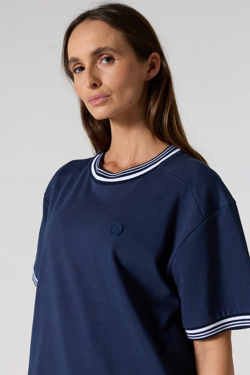 T-shirt col rond mixte Marine Ley - JOTT - 5