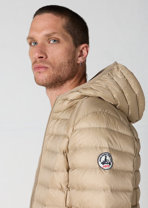 Doudoune légère à capuche Beige Nico - JOTT - 5