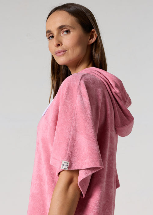 Robe éponge à capuche Pink antique Pearl - JOTT - 5
