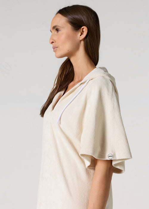Robe éponge à capuche Naturel Pearl - JOTT - 5