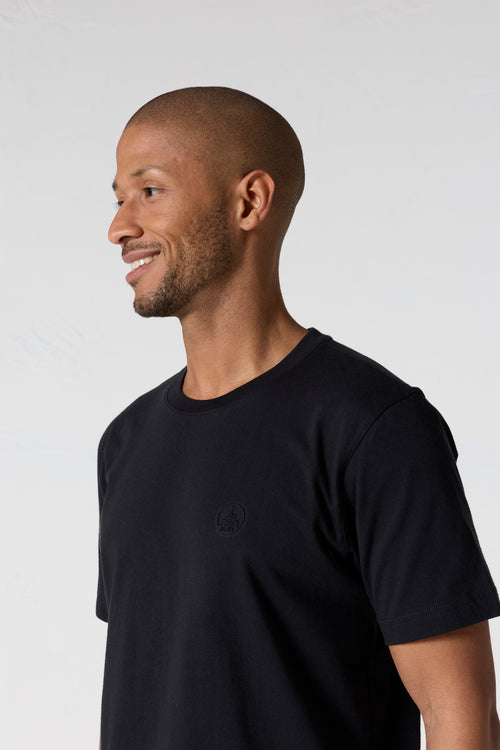 T-shirt col rond homme en coton Noir Pedro - JOTT - 5