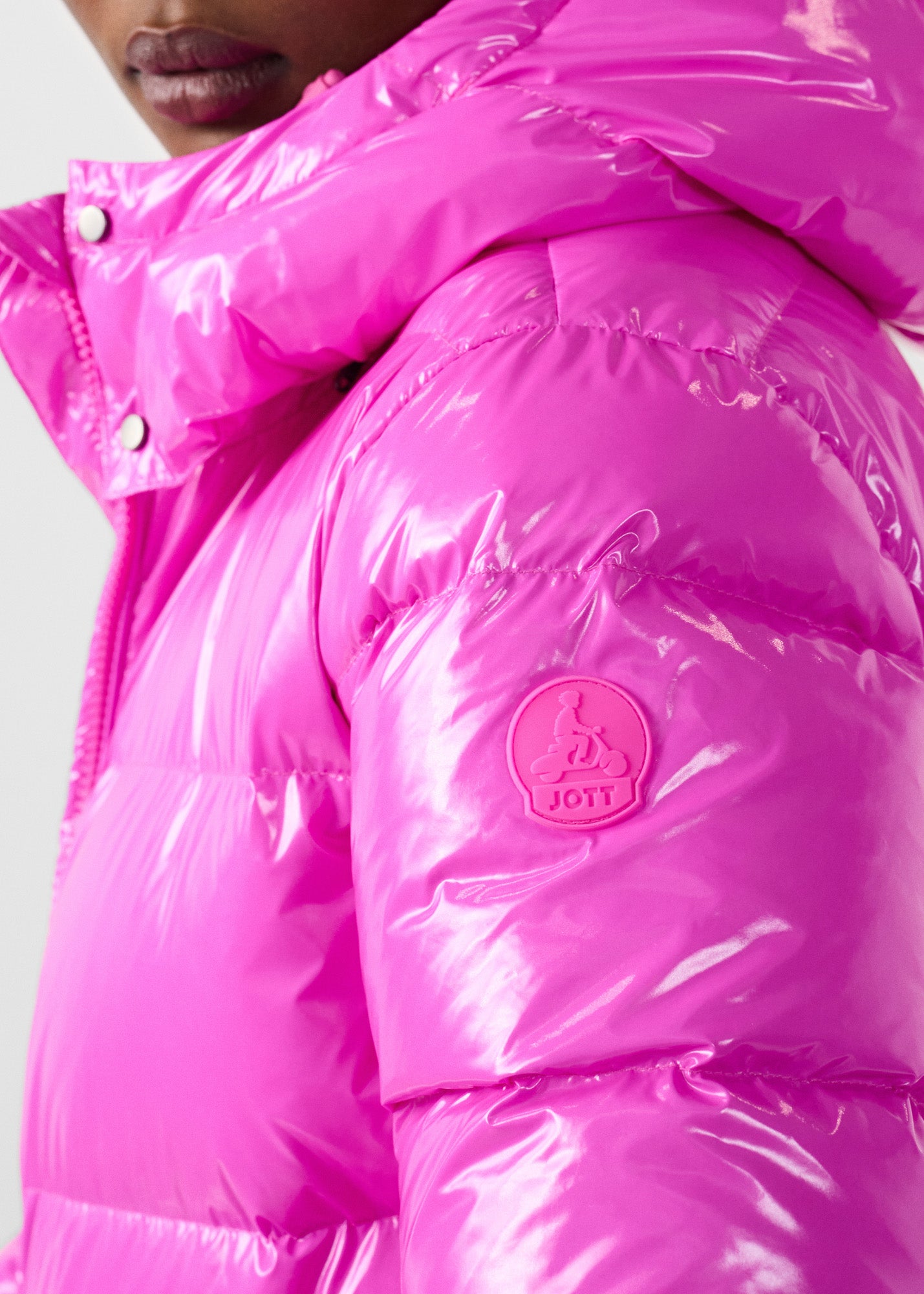Down jacket Grand Froid Electric pink Prague lacquered - JOTT