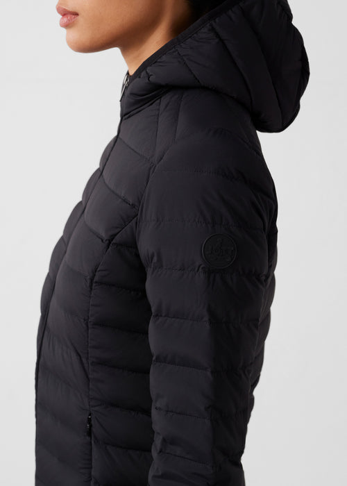 Doudoune à capuche stretch légère Noir Salma - JOTT - 5