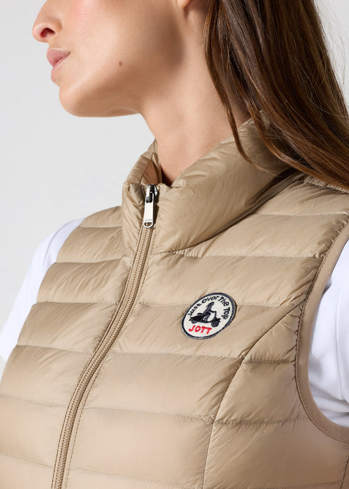 Doudoune légère sans manches Beige Seda - JOTT - 5