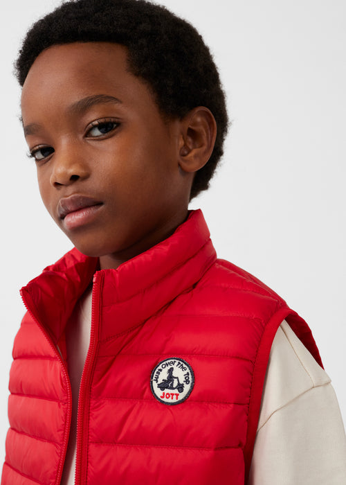Doudoune sans manches enfant Rouge carmin Zoe - JOTT - 5