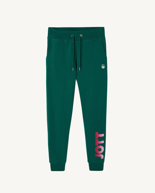 Jogging en coton biologique Vert foncé Valparaiso - JOTT - 2