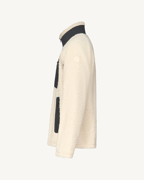 Blouson hybride en sherpa Naturel Denver - JOTT - 4