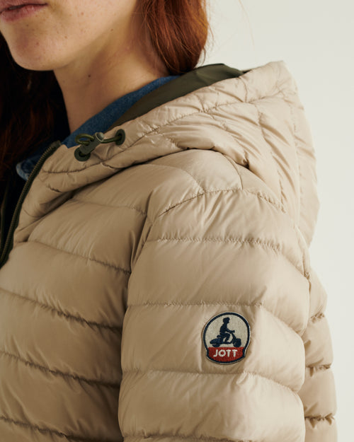 Doudoune longue réversible Army/Beige Roma 2.0 - JOTT - 4