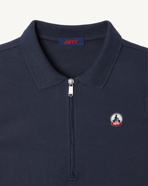 Mouwloze polojurk van biologisch katoen Marine Esmeralda - JOTT - 2