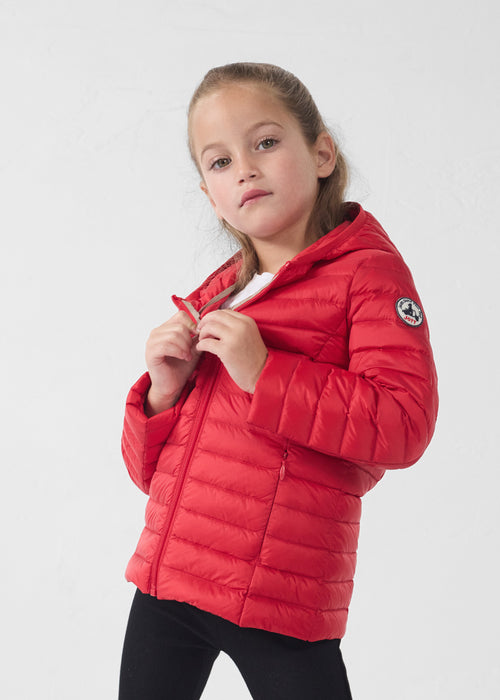 Doudoune légère à capuche enfant Rouge carmin Carla - JOTT - 3