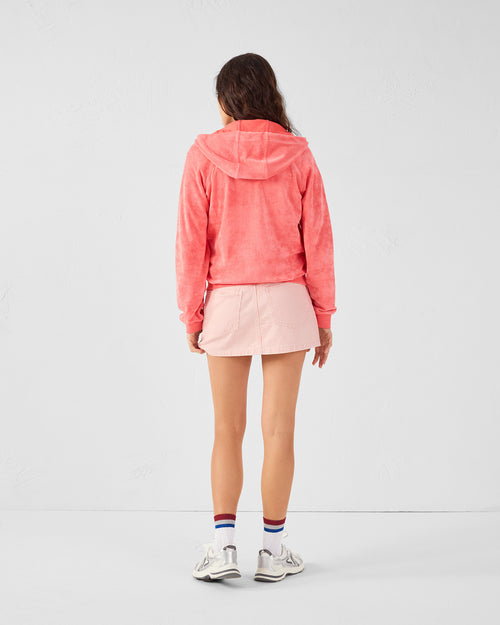 Coral Anemone zip-up terry jacket - JOTT - 5