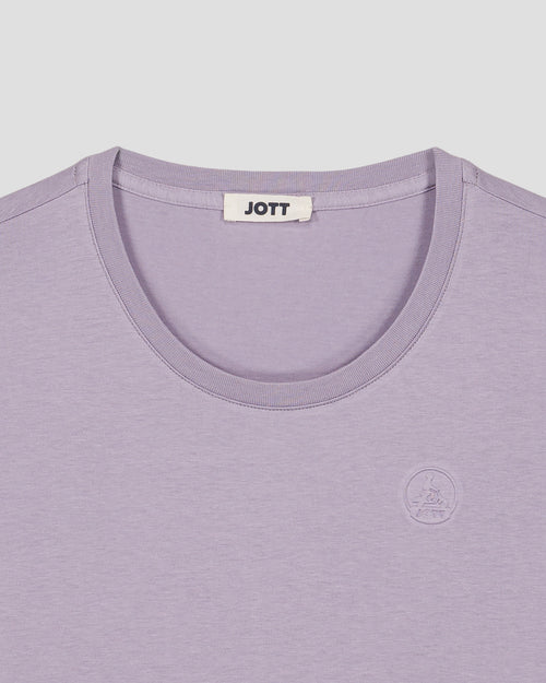 T-shirt à col rond femme en coton Encens violet Angel 2.0 - JOTT - 2