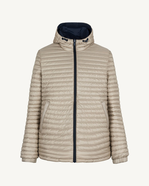 Doudoune ultralégère réversibles Marine/Beige Chicago 2.0 - JOTT - 2