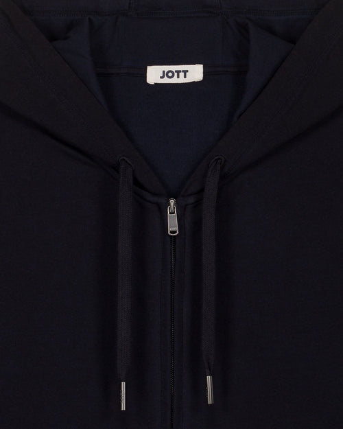 Marine Edgar zip-up hooded jacket - JOTT - 2