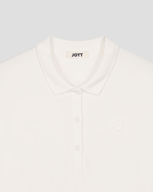 Robe polo oversize Blanc Martha - JOTT - 2