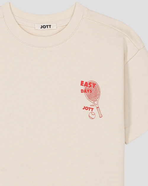T-shirt enfant col rond imprimé Naturel Mattia - JOTT - 2