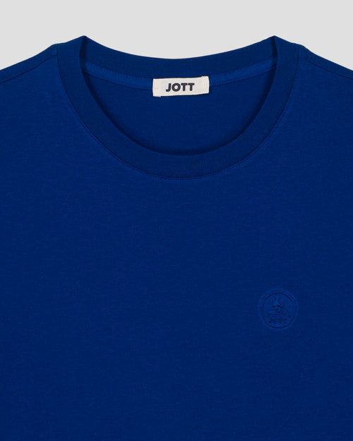 T-shirt à col rond homme en coton Bleu cobalt Pedro - JOTT - 2