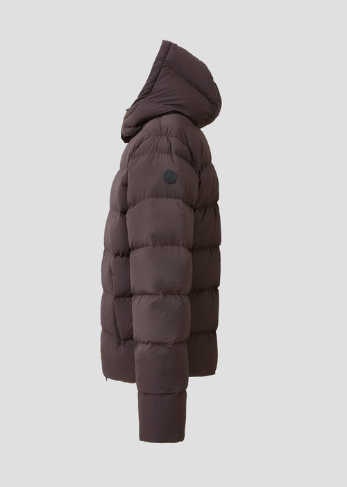 Doudoune à capuche amovible Grand Froid Café noir Riven