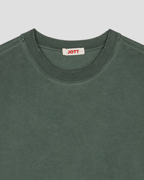 Sevan sage green crew neck sweatshirt - JOTT - 2