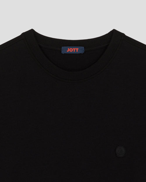 Sevan graphite black crew neck sweatshirt - JOTT - 2