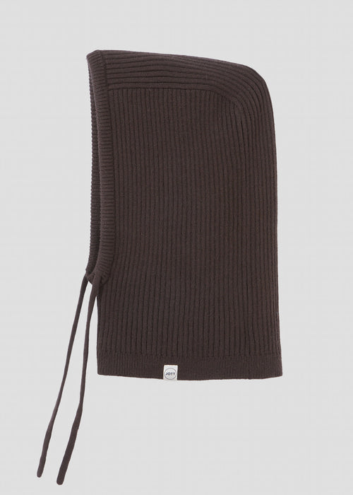 Cagoule en maille Café noir Zelia - JOTT - 3