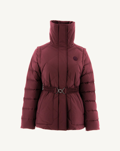 Doudoune manches amovibles Aubergine Anita - JOTT - 2