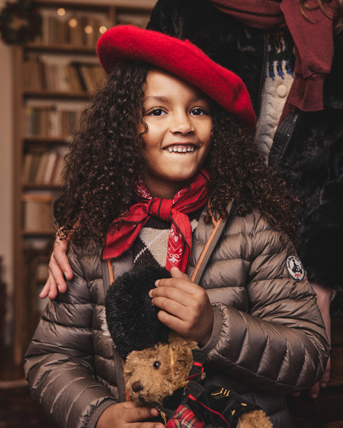 Doudoune légère à capuche enfant Taupe Carla - JOTT - 2