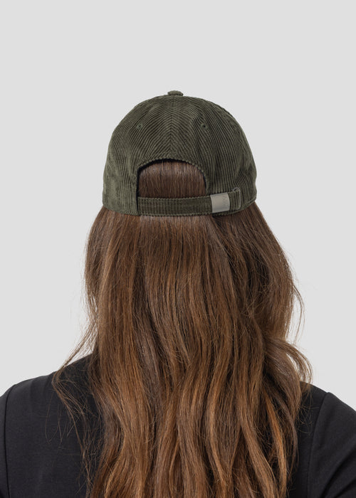 Casquette en velours Army foncé Cirrus