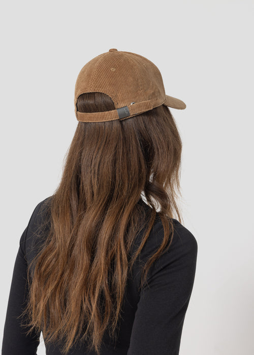 Casquette en velours Beige fumé Cirrus