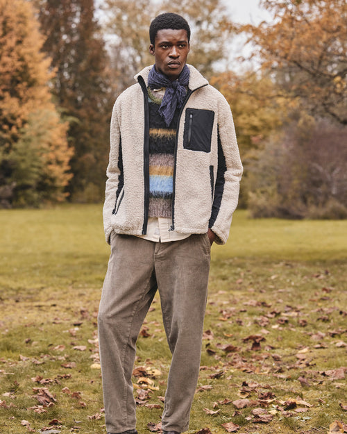 Blouson hybride en sherpa Naturel Denver - JOTT - 2