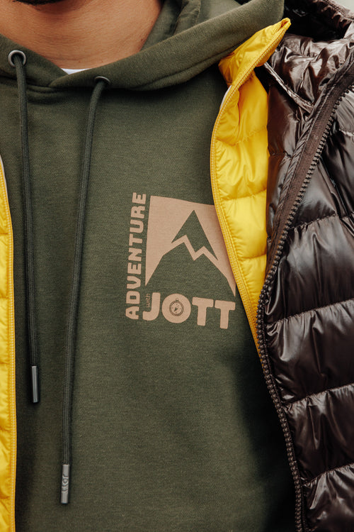 Sweat à capuche imprimé Army foncé Adventure