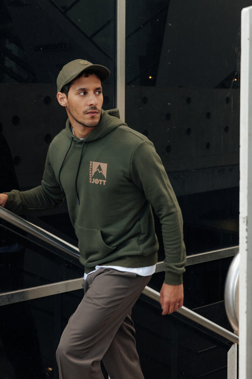 Sweat à capuche imprimé Army foncé Adventure