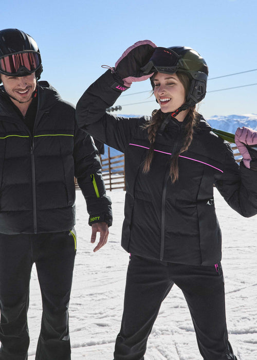 Veste de ski Grand froid Noir Soldanelle