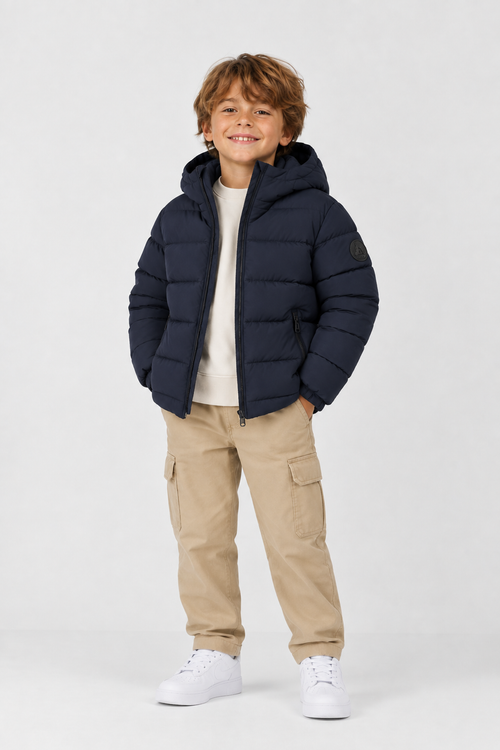 Doudoune Grand Froid mat enfant Bleu nuit Kelmo